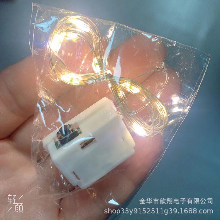 led one meter bag flower small lights flashing lights romantic red decorations light string purple festival copper string lights spot
