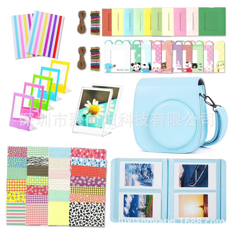 11 in 1 Polaroid camera instax mini 12/11 accessory set multi color camera bag photo album