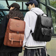 2023 New Large Dual Shoulder Bag Korean Origin Style Large Capacity Versatile Fashion Backpack for Men University Students and Women