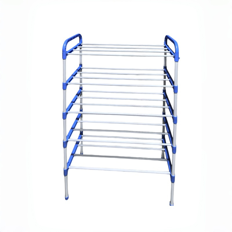 Estante de zapatos multicapa transfronterizo simple ensamblaje en la puerta doméstica del armario de zapatos de dormitorio Estante de almacenamiento de plástico Estante de almacenamiento dormitorio image 8