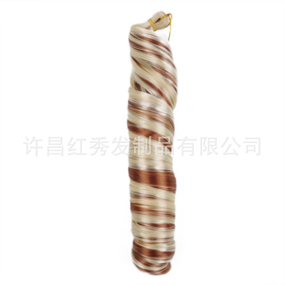 Fuentes transfronterizas europeas y americanas French loose wave tubo peluca curva fibra química 24 pulgadas 150g