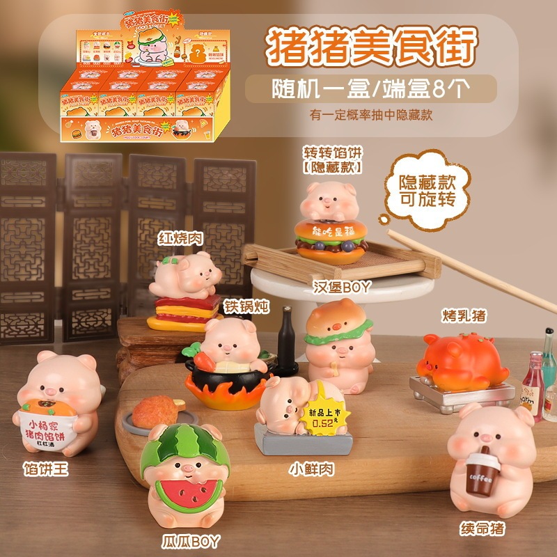 创意国潮马上转运盲盒手办摆件好寓意树脂桌面装饰品摆件厂家批发|undefined