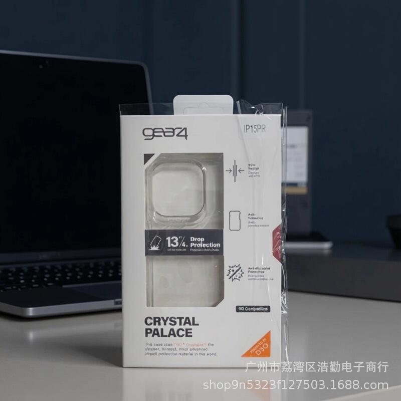 Gear4 Is Suitable for Iphone17Pro Max High-Transparency Anti-Drop Transparent High-Quality Phone Case Apple 17