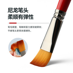 中盛畫材 尼龍毛平峰畫筆水粉筆水彩筆丙烯畫筆 顏料油畫筆1660