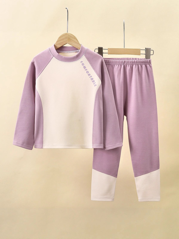 儿童加厚保暖内衣套装男女童秋冬绒家居服中大童睡衣宝宝秋衣裤长|undefined