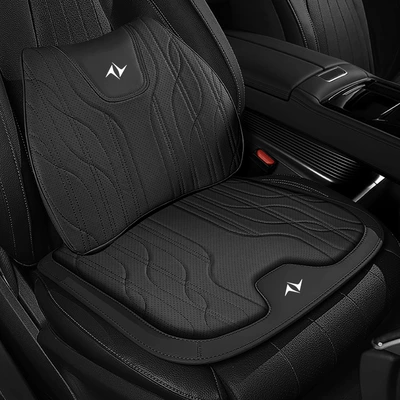 Accessories, Waist support - noble-black-seat-cushion-lumbar-support