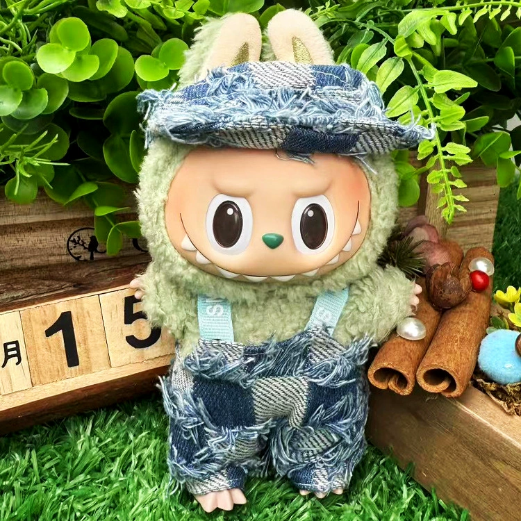 Подходят для Labubu одежда Labubu одежда 17 см плюшевый эмаль можно носить в первом и втором поколении замена костюм
