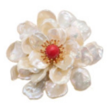 Natural perla de agua dulce broche moda femenina luz diseñador de lujo barroco hecho a mano accesorios ricos broche al por mayor image 5