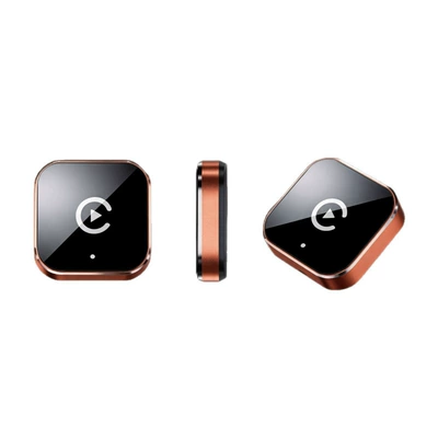 New Black Mirror Orange-Edged CarPlay Wireless Adapter for High-Speed Transmission, Car Navigation, and Media Playback (Simsiz CarPlay və Android Auto) - d529-c-apple-and-huawei-compatible-orange-premium-edition
