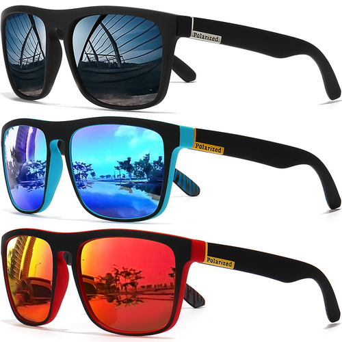 DZ Western Outdoor Cycling Sunglasses D731 Men's Polarized Sunglasses Retro Sporty Aviator Sunglasses