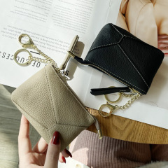 Internet celebrity high-end exquisite genuine leather coin purse women's first layer soft cowhide zipper coin small wallet key bag