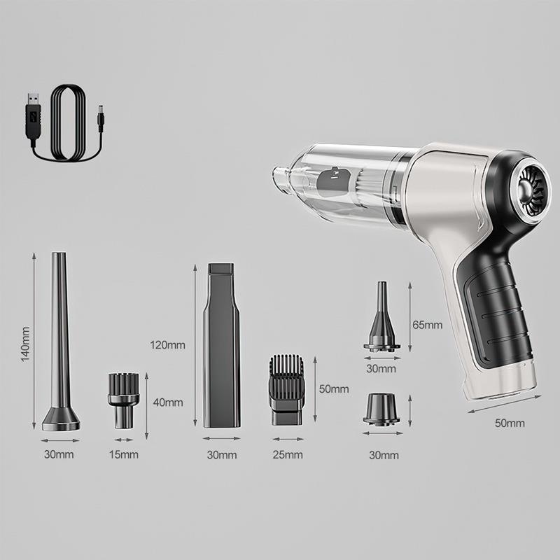 Vehicle-mounted wireless vacuum cleaner multi-functional powerful suction household small air extraction handheld high-power dust blower