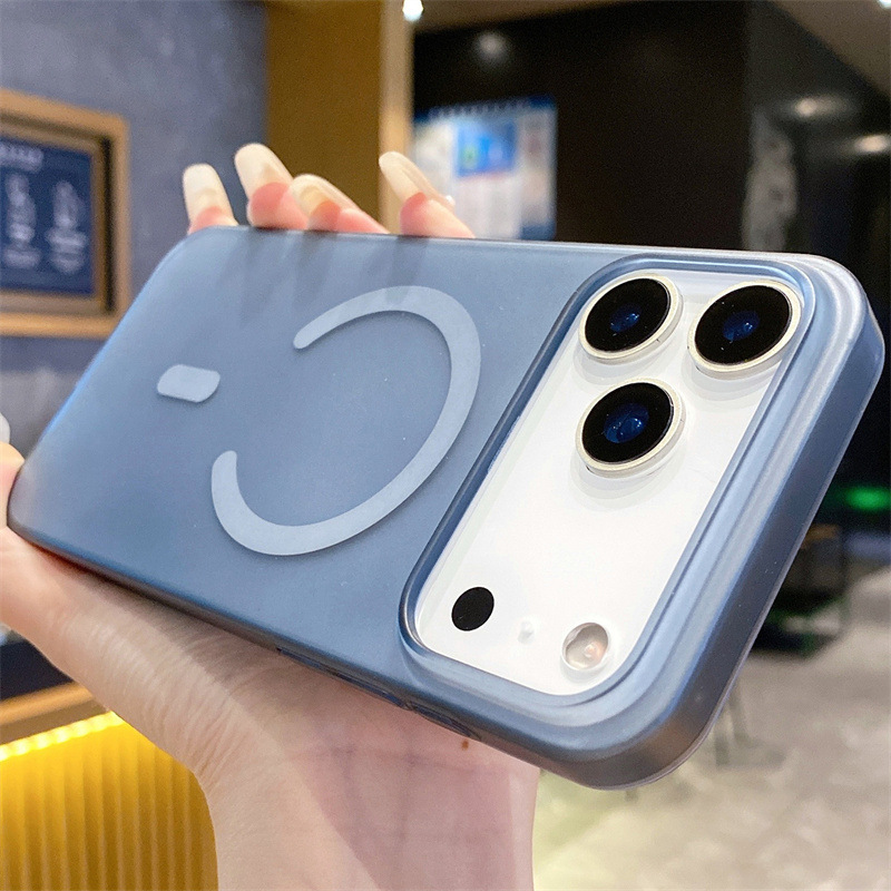 Funda magnética mate ultrafina para PC, efecto niebla helada, compatible con iPhone 17, 16, 15 y 13 Pro Max premium.
