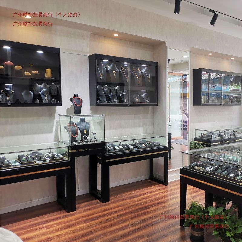 珠宝展示柜复古实木饰品古玩玉器博物馆展厅展馆纪念品柜台产品柜
