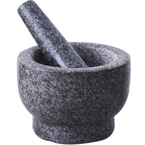 9WOR garlic pounder stone mortar grinder garlic mortar large household rice cake pounding natural granite pestle and mortar