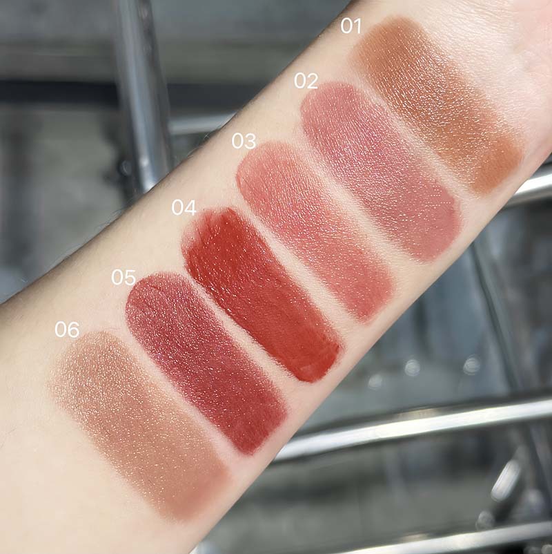 Cappuvini Gingerbread Man Juego de lápices labiales coloreados Hidratante, Hidratante, Nutre los labios, Cuidado de los labios, Raligera las líneas de los labios, Maquillaje transfronterizo