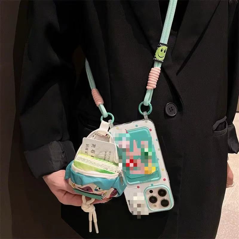 Paquete de tarjeta de frijol de color M tridimensional Apple 16promax agujero de cordón 15/14pro funda para teléfono móvil para IPhone13/15