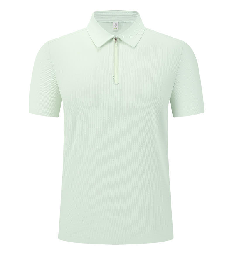 Camisas de polo de alta gama personalizadas ropa de trabajo estereoscópica cremallera de malla de verano ropa de trabajo de manga corta logotipo personalizado