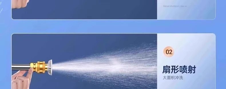 Lithium-ion battery-powered high-pressure washer for home use, wireless car washer, car washing tool, high-pressure water gun, lithium-ion battery-powered sprayer