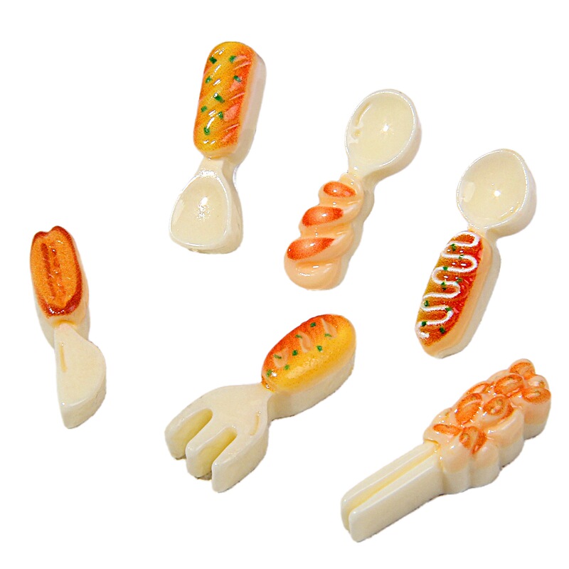 Fun simulation food and play tableware resin small accessories miniature food and play mini kitchen ornaments diy refrigerator magnets