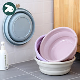 Домашний складной пластиковый портативный переносной таз для школьников и студентов, увеличенная толщина