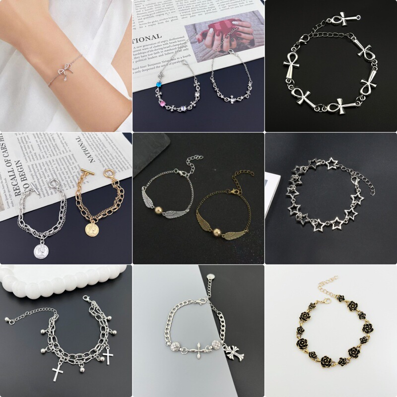 Cross-Border Popular Alloy Bracelet Gothic Cross Alloy Bracelet Retro High Quality Bracelet