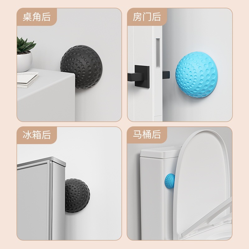 新型穴なしドア吸引シリコンドアトイレのドアノブ衝突防止マットドアブロック緩衝静音ドアストッパー|undefined