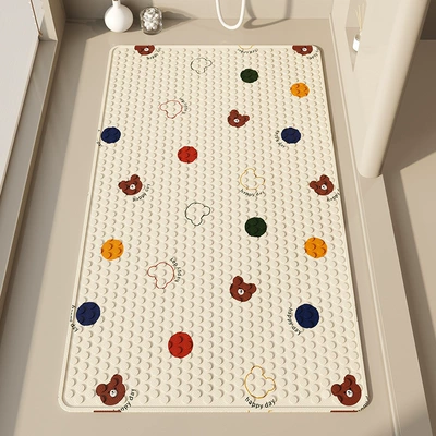 Avtomobil döşəmə paspasları — Play, Anti-Fall Bathroom Mat - bear-polka-dots-40x70cm-affordable-model