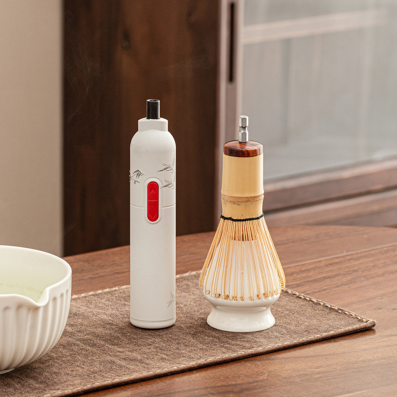 Rechargeable Matcha Whisk Set, Matcha Tools, High-End Matcha Brush, Tea Bowl, Tea Whisk, Matcha Brush with 100 Prongs