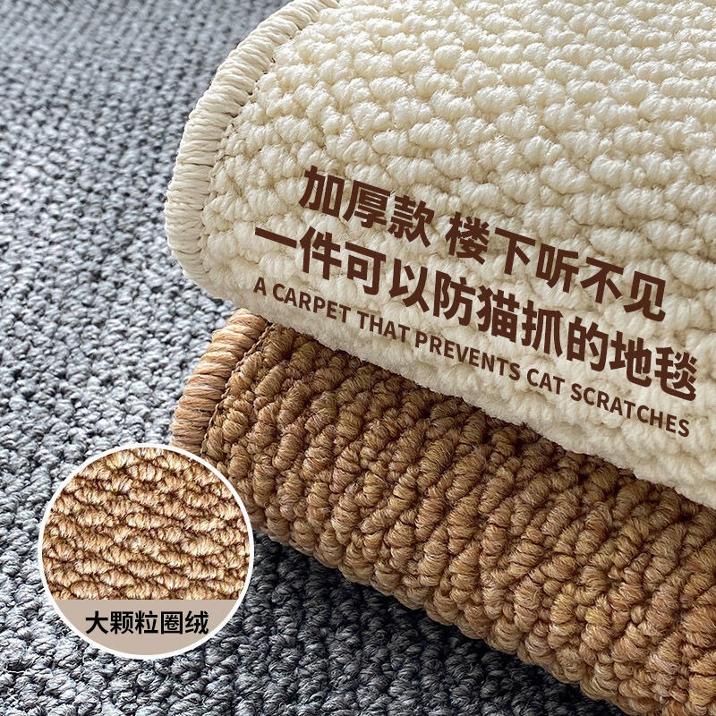 New Imitation Sisal Carpet Anti-Cat Scratching Mat Pet Wear-Resistant Household Japanese Living Room Carpet Entrance Door Foot Mat