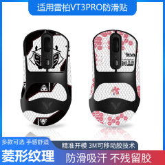 雷柏VT3 PRO/MAXマウスの滑り止めシールを適用します。