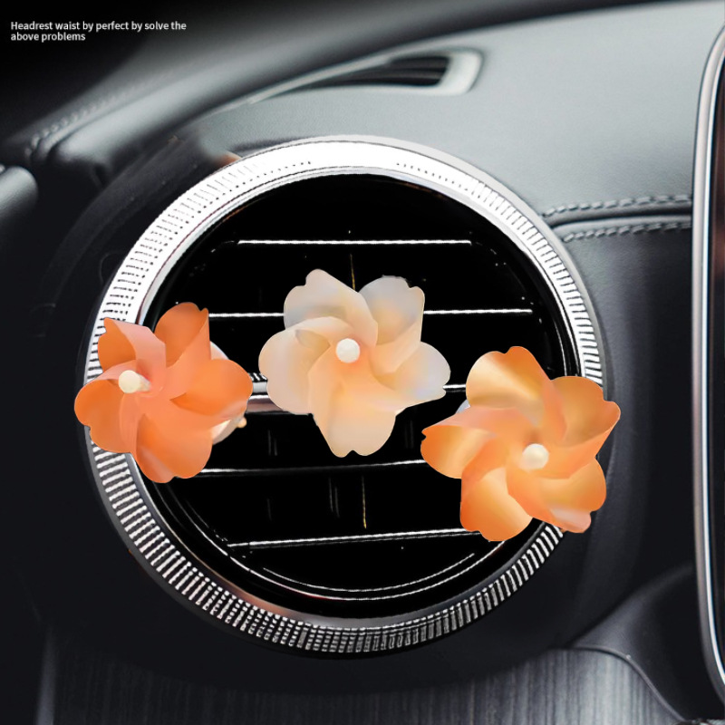 Aire acondicionado del automóvil decoración de salida de aire sol adornos encantadores de automóviles perfumes de automóviles adornos interiores de automóviles molinos de viento
