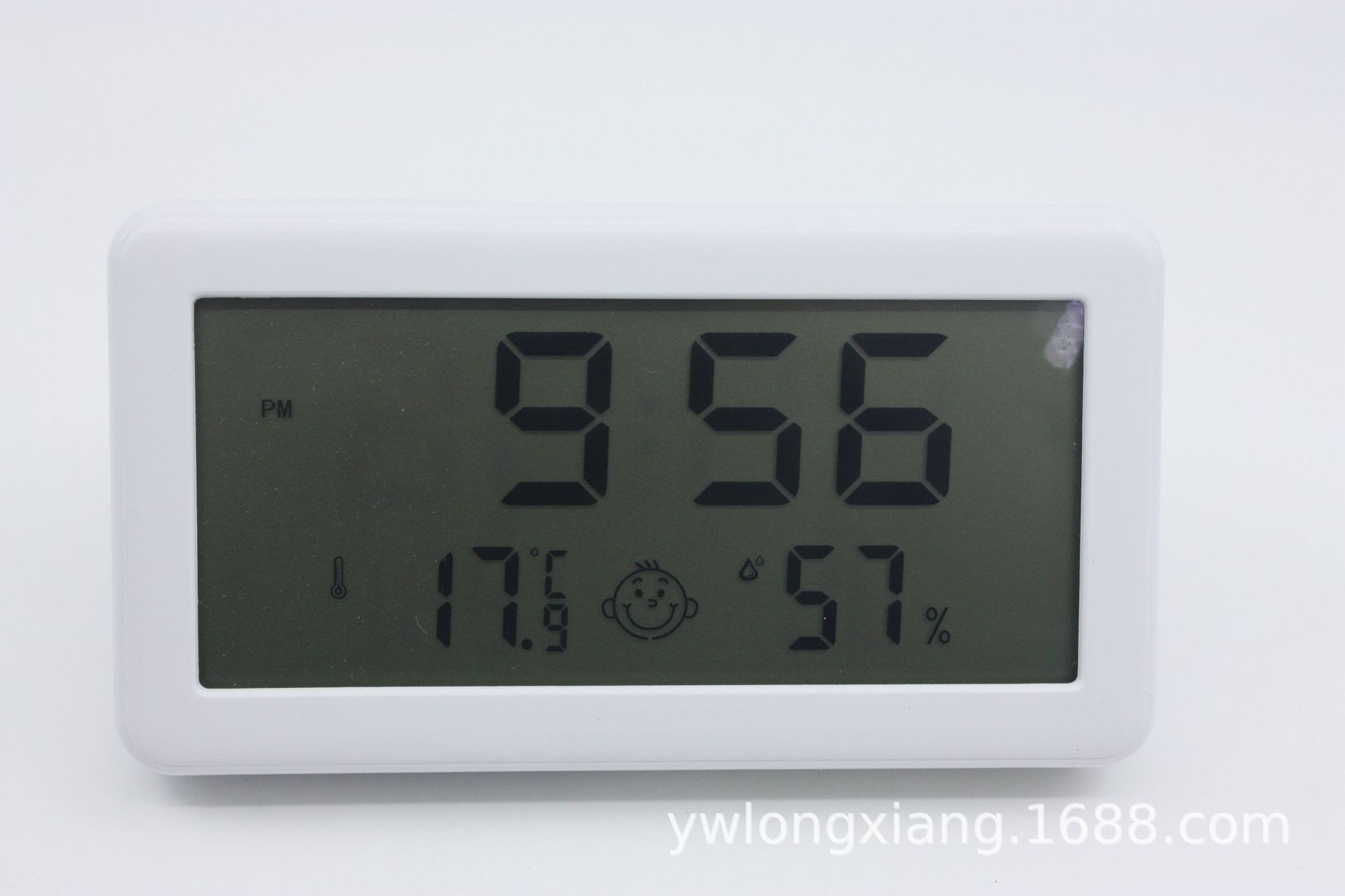 新款1206电子温湿度计 家用办公温度计 湿度计 笑脸显示