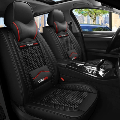 Seat cushion, seat cover: ice silk seat cover summer car - mysterious-black-deluxe-edition-single-seat-universal