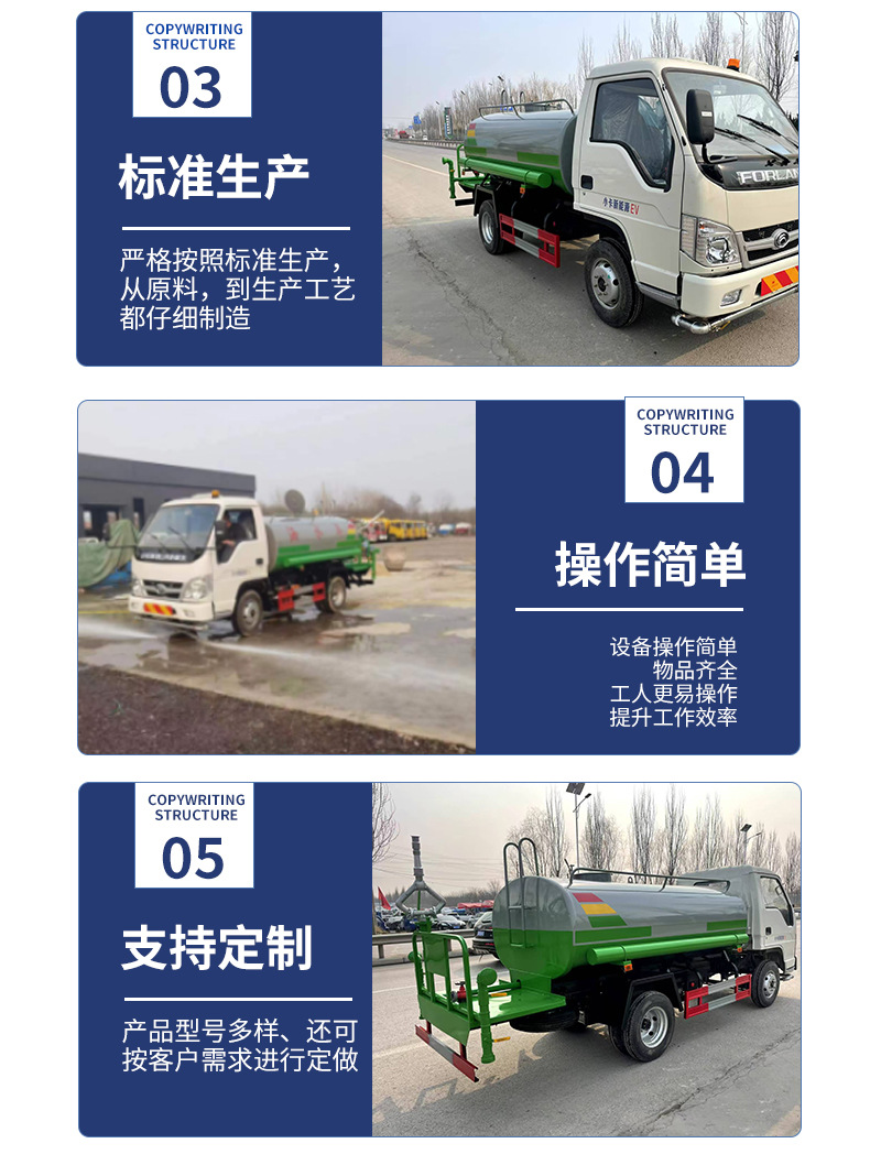 New Energy Small Electric Sprinkler Truck Manufacturer Garden Electric Sprinkler Truck Construction Site New Energy Fog Cannon Sprinkler Truck