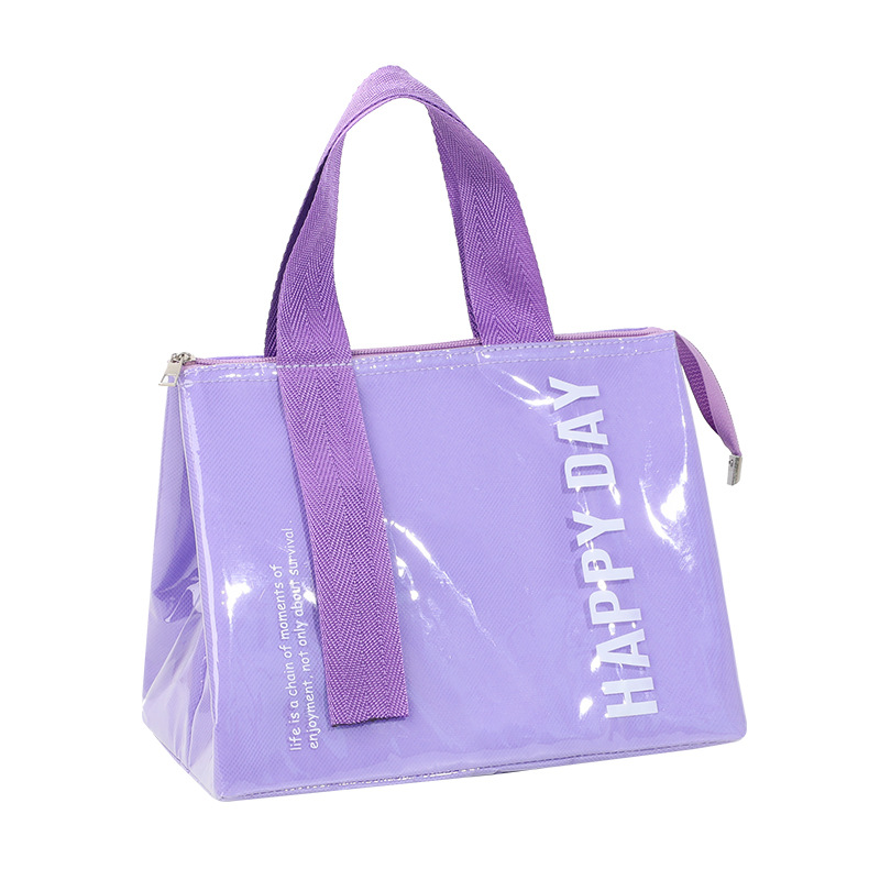Bolsa de aislamiento térmico de PVC portátil simple para llevar al trabajo bolsa de almuerzo bolsa de almuerzo para estudiantes niños bolsa de almuerzo bolsa de almuerzo bolsa de viaje
