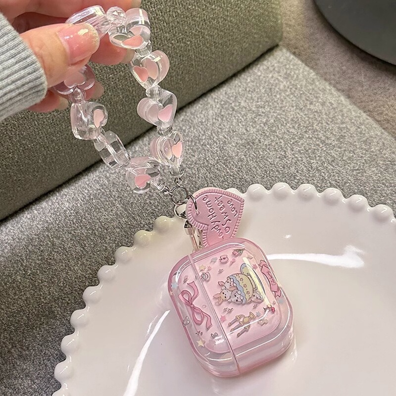 アニメかわいいウサギはAirpods3/4世代pro 2アップルイヤーケース3世代フォトフレーム立体ソフト女性insを適用している|undefined