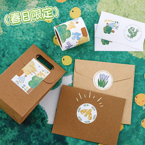 Liyuan Original Sealing Sticker Cartoon Cute Bird Eye Sticker Student Handnote Decorative Sticker Scroll Sticker