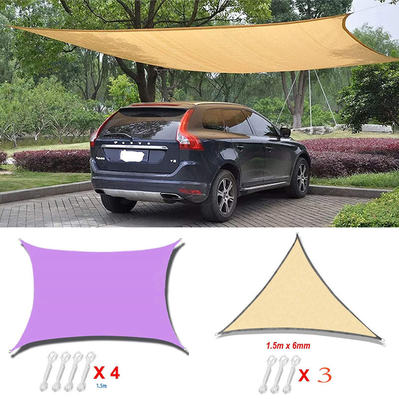 Sunshade Sail, Outdoor Waterproof Oxford Cloth, Sunshade Net, Beach Garden Parking Space, Swimming Pool, Heat Insulation Sunshade Canopy