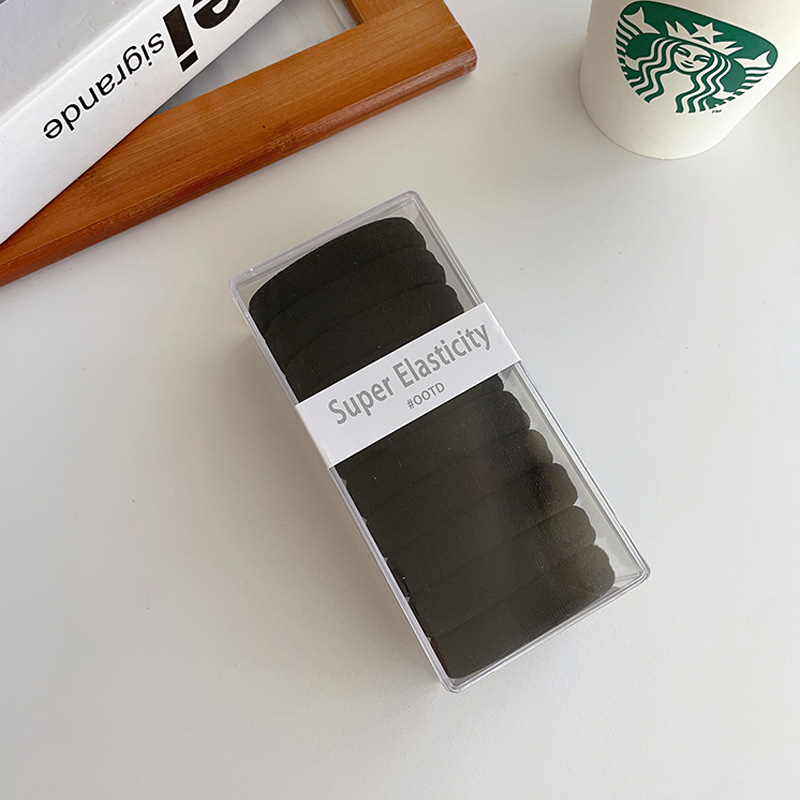 Audaz pelo cuerda pelo anillo pelo adornos sin costuras maotail cabeza cuerda simple no duele alta banda de goma de color elástico