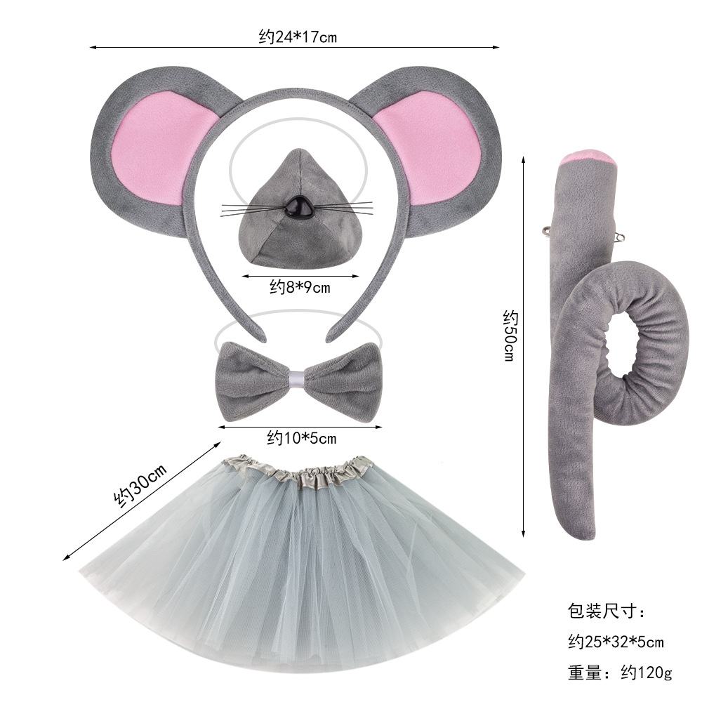 Nuevo tocado de animales de Halloween suministro transfronterizo Venta caliente diadema de ratón lindo Mickey Mouse diadema oreja