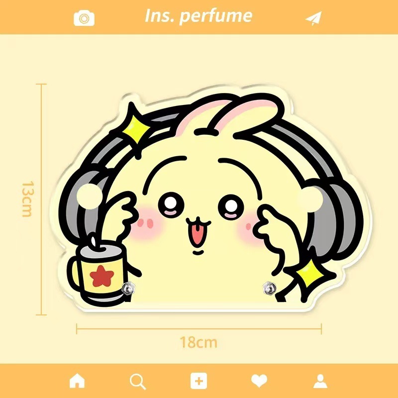 Pequeño libro rojo con el mismo estilo Sanrio kt cat Pacha marco de almacenamiento de gafas de perro lindo adorno de escritorio acrílico de alto valor image 14