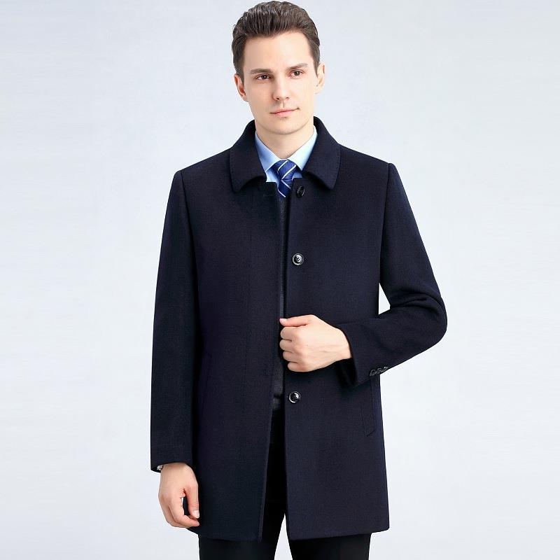 Cashmere demi-season coat