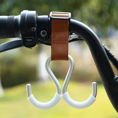 Helmets – Other Electric Vehicle Accessories - brown-webbing-aluminum-double-hook-short-style-cursor-no-independent-packaging