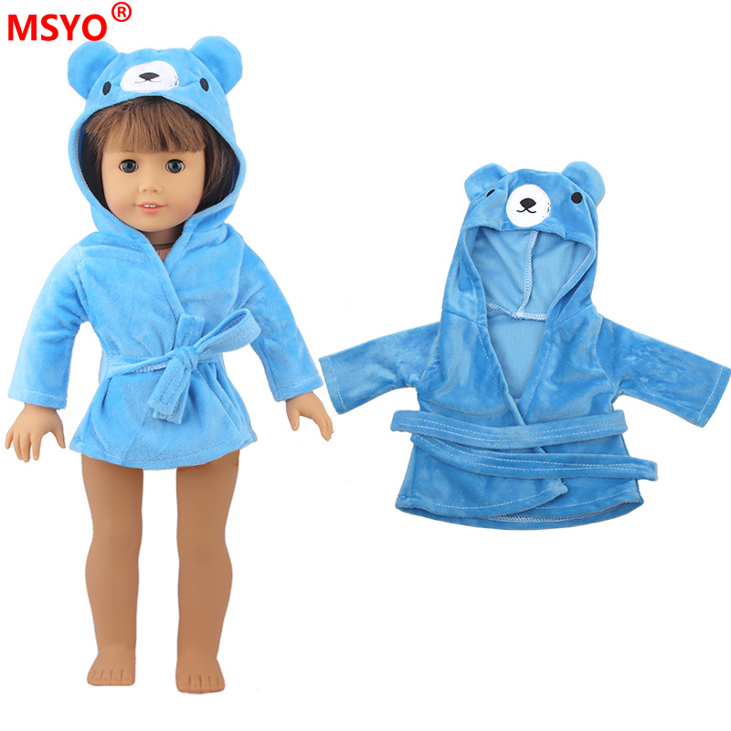 18 pulgadas American Girl muñeca pijamas 43cm xiafu muñeca ropa traje muñeca lindo camisón Pijamas