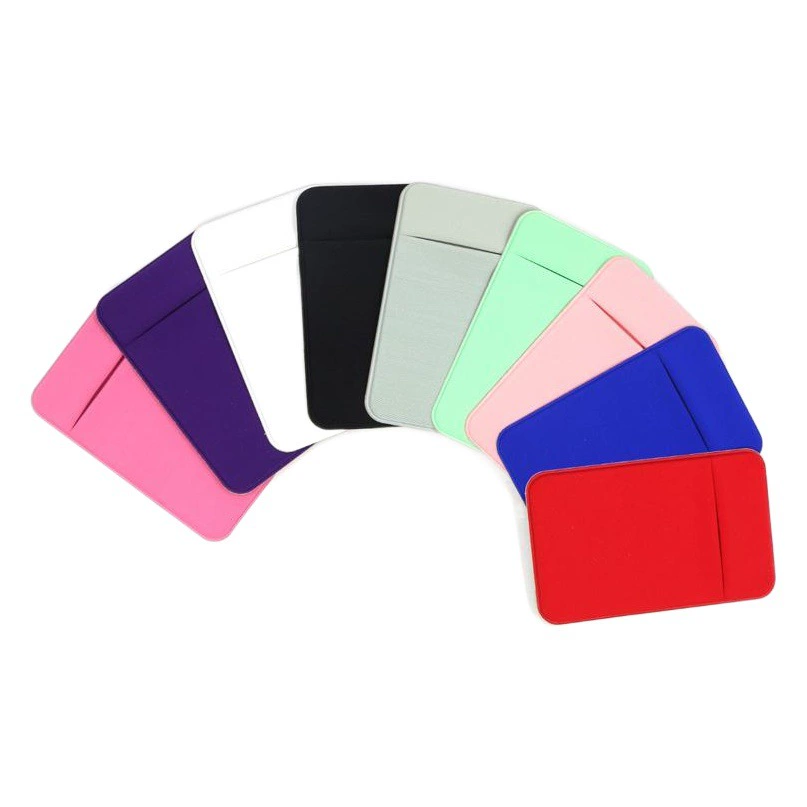 В наличии Розничная лайкра ткань мобильный телефон задняя наклейка держатель карты наклейка крышка закрыта лайкра ткань мобильный телефон задняя наклейка