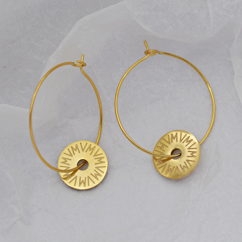 Oferta especial experiencia europea y americana joyería de acero titanio vacío galvanoplastia no decoloración no alérgica joyería pendientes collar fábrica al por mayor