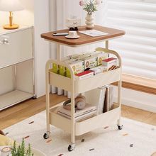 中古置物架茶几小推车沙发边几客厅复古边桌卧室床头柜零食收纳架