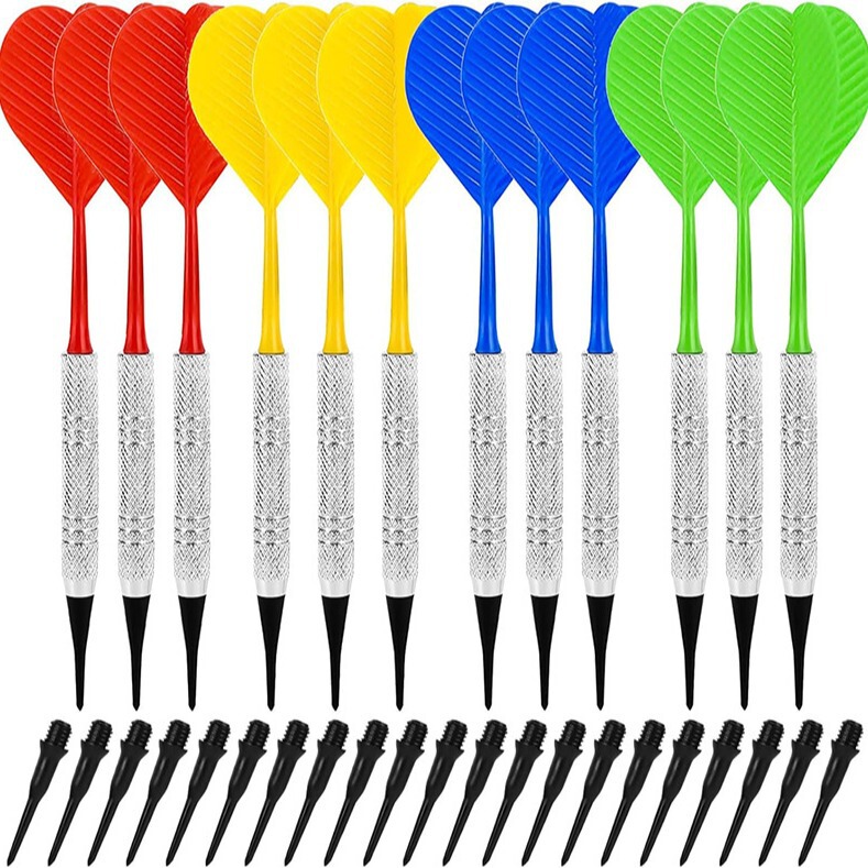 Safety soft dart needle soft rubber head flying standard bar dart machine electronic dart accessories 12 suit Safety soft dart needle soft rubber head flying standard bar dart machine electronic dart accessories 12 suit