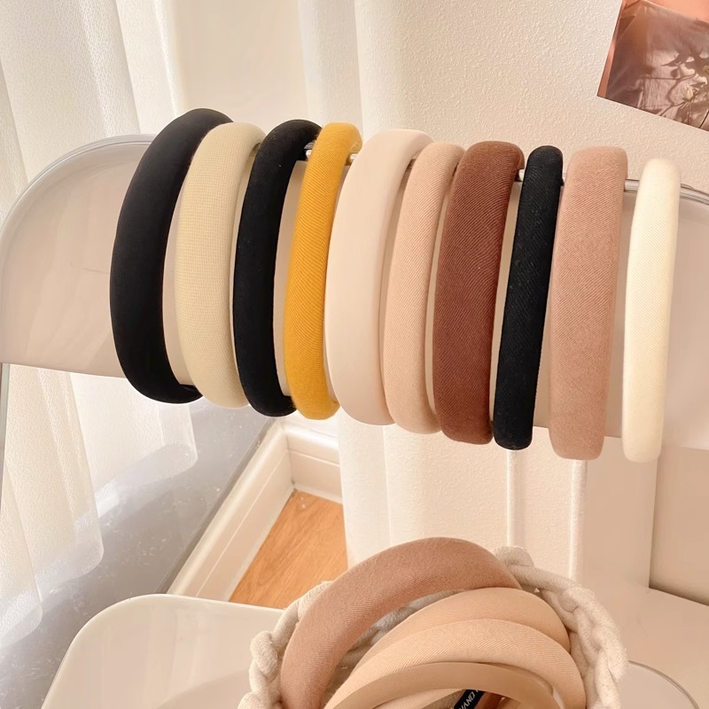 Alta sensibilidad al aro de cabello para mujeres red2024 nuevo estilo para salir correa de cabello universal lavar la cara aro de cabello de borde ancho prensado tarjeta de cabello toque